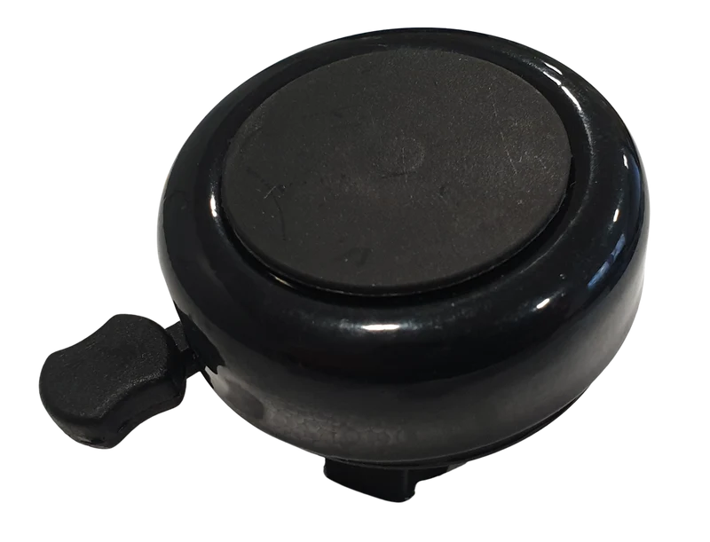 Glocke, 56 mm, klassischer Trillerklang, schwarz