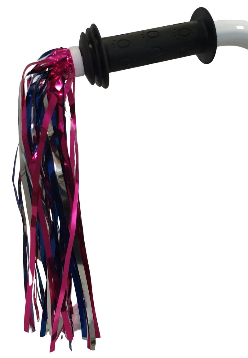 Lenkerstreamer "Unicorn", ca. 230 mm, pink/silber/blau, Paar