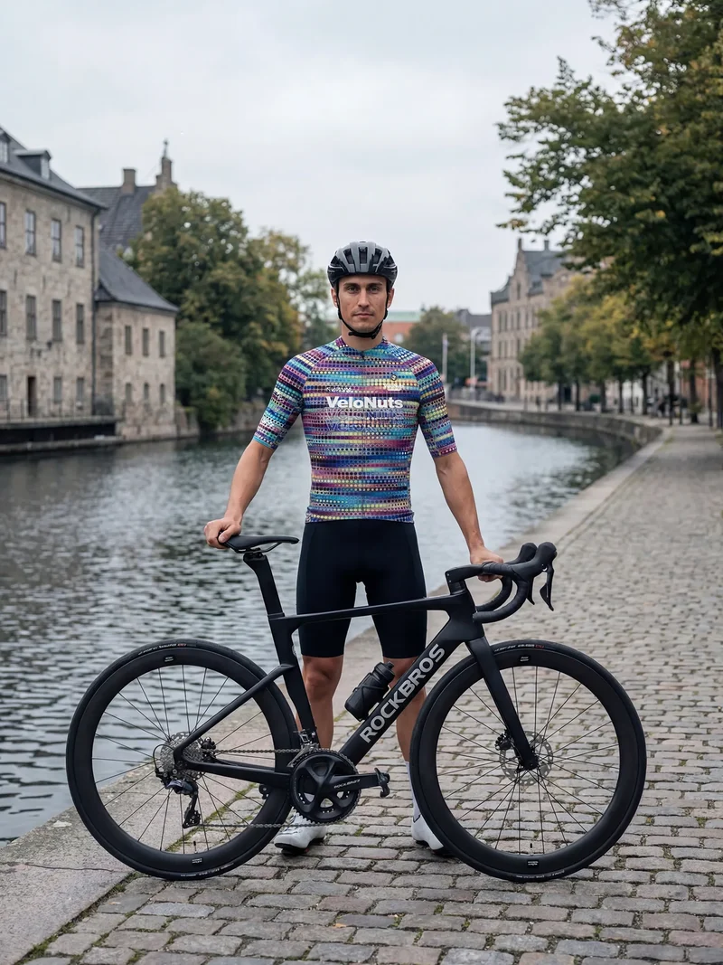 Herren-Radtrikot Retro Signal
