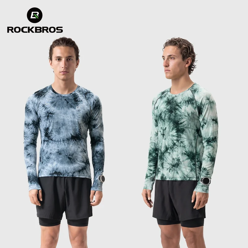 Rockbros Langarm Laufshirt Merinowolle, atmungsaktiv & schnell trocknend für Outdoor, Wandern & Radfahren