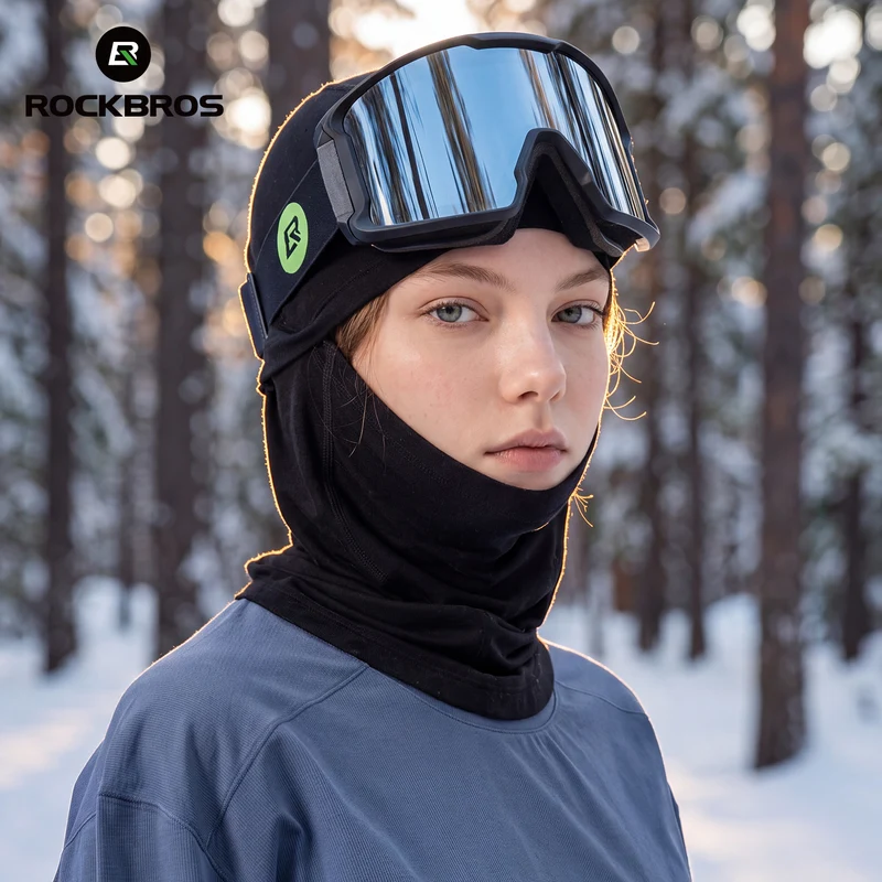 Rockbros Sturmhaube Tencel Merinowolle, winddicht warm, Winter Balaclava