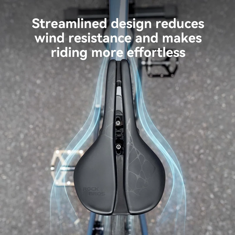 Sport-Fahrradsattel mit ergonomischem Design und Cr-Mo-Gestell