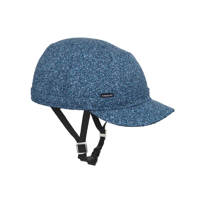 Yakkay Black Helmet + Yakkay Paris Ocean Tweed
