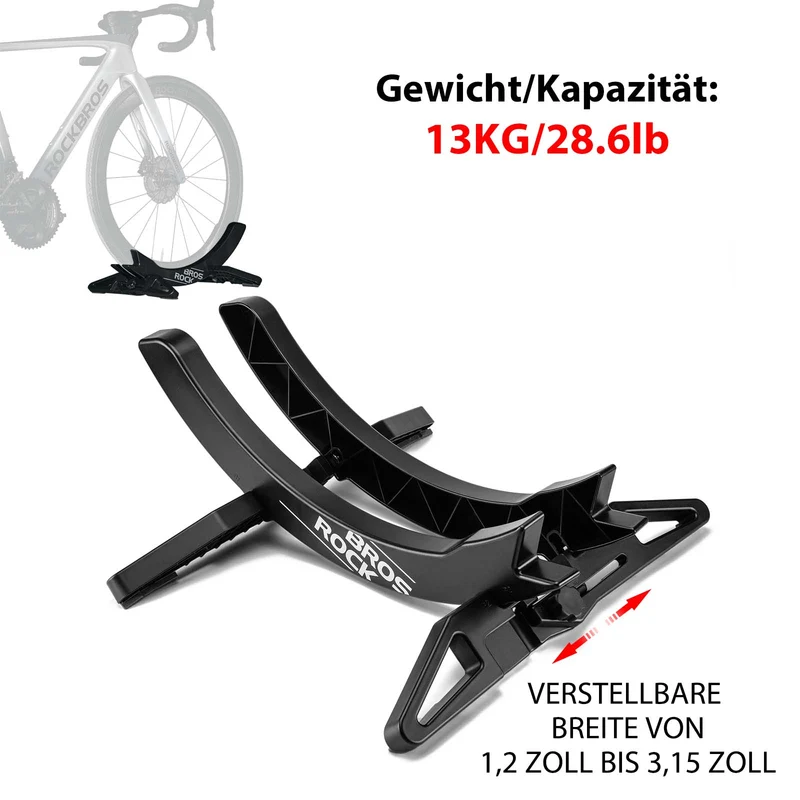ROCKBROS Fahrrad Parkständer, verstellbare Fahrradständer für 26–80 mm