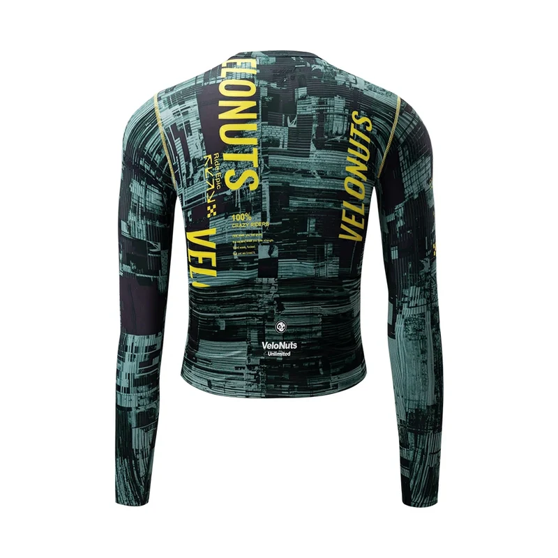 Velonuts Ultra Short Herren Radtrikot Langarm Grün