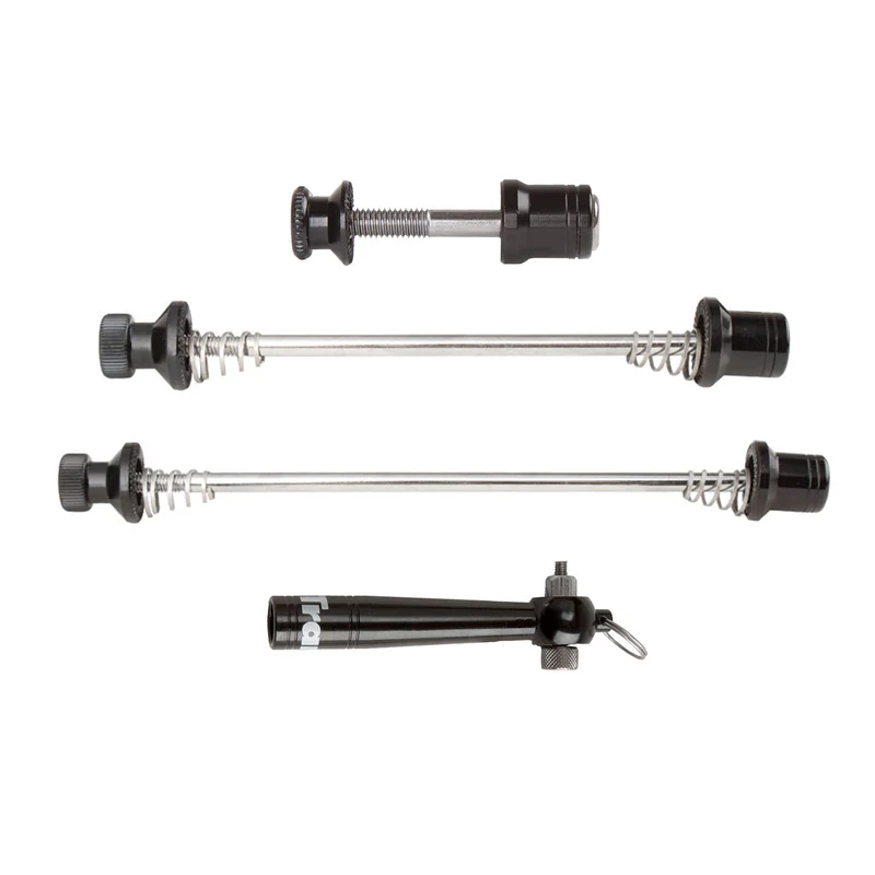 TRANZ X fixierbares Schnellspanner-Set für Achse und Sattel