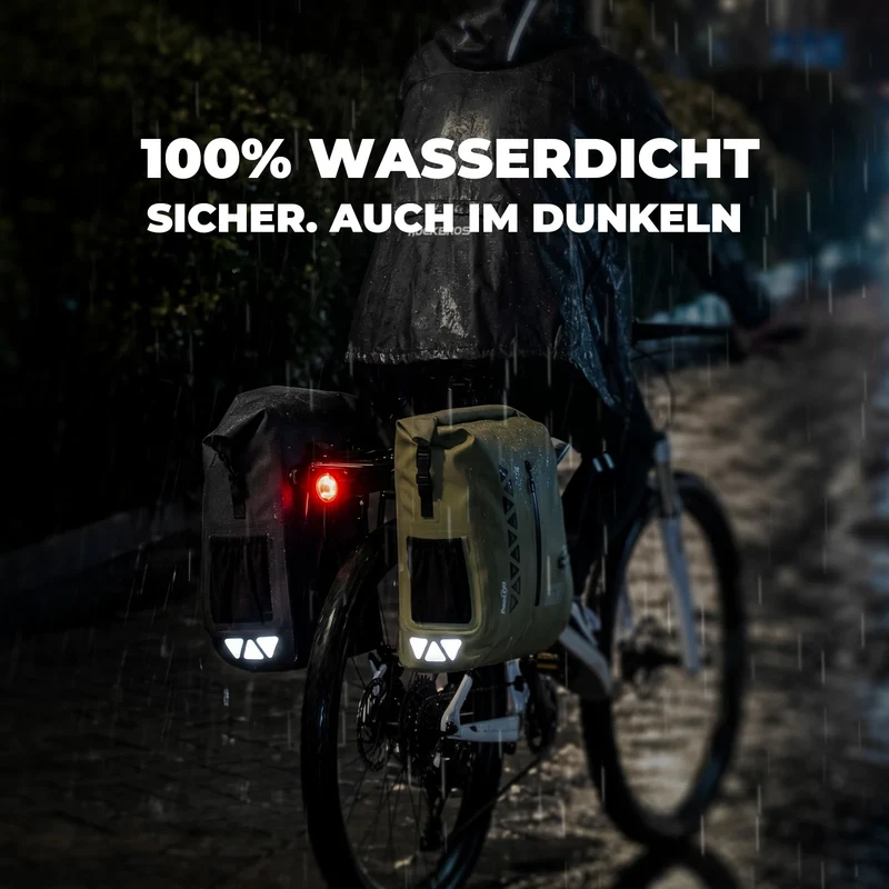 Road to Sky Gepäckträgertasche Wasserdicht Fahrradtasche für Gepäckträger