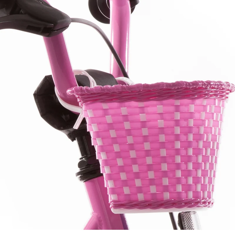 Lenkerkorb "My Bonnie", pink/weiß