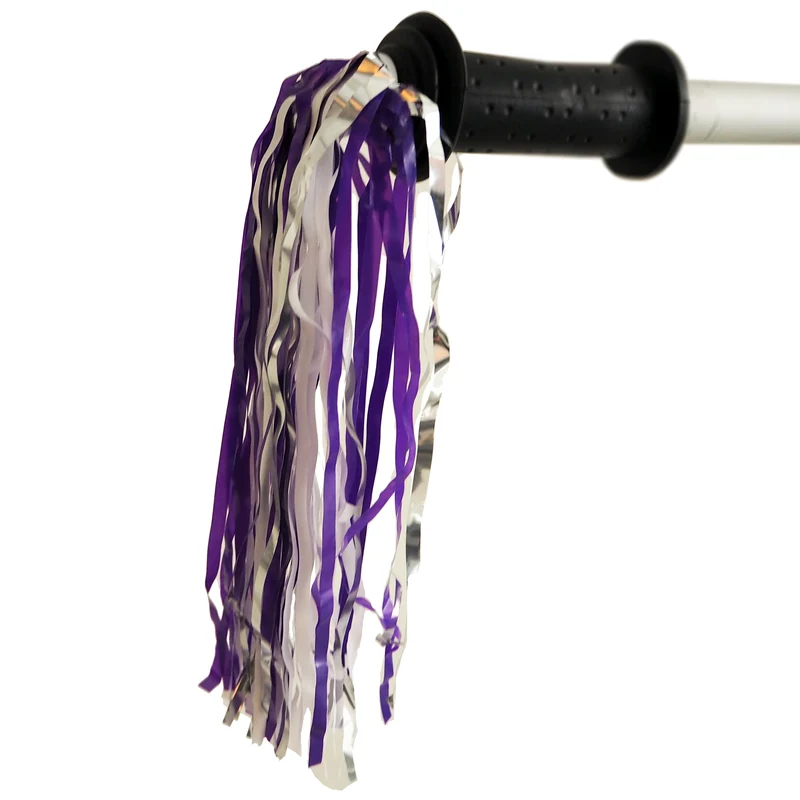 Lenkerstreamer "Empress", ca. 230 mm, lila/weiß, Paar