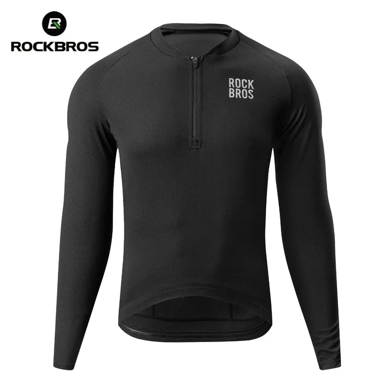Fahrradtrikot Langarm mit kurzem Frontreißverschluss - Modell YDCX011