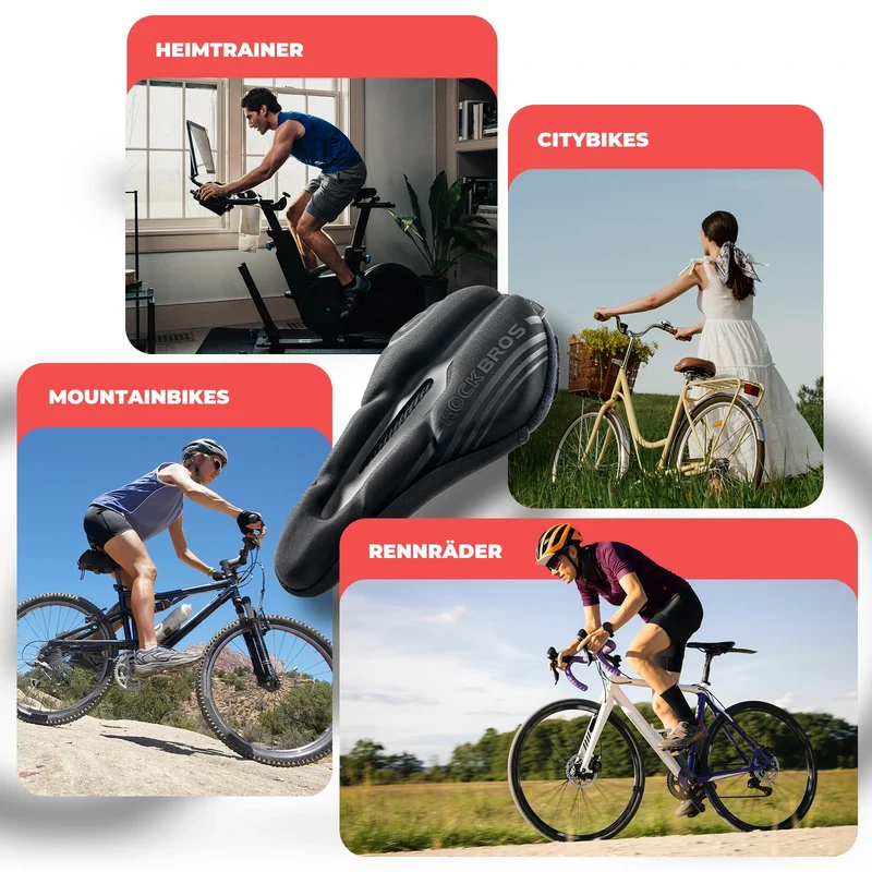 Fahrrad Sattelbezug Gelüberzug für Fahrradsitz