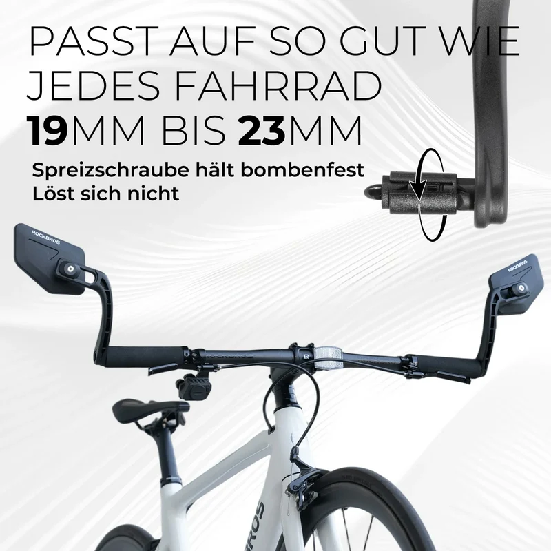 Fahrradspiegel HD Sicherer Fahrrad Rückspiegel für Lenke
