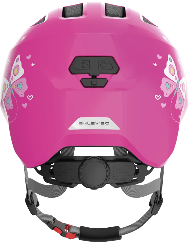 ABUS - Smiley 3.0 pink butterfly shiny Gr.S