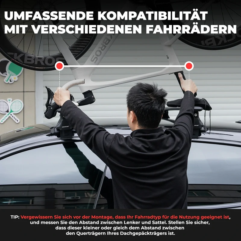 Fahrradträger Umgekehrte Dachträger für das Auto