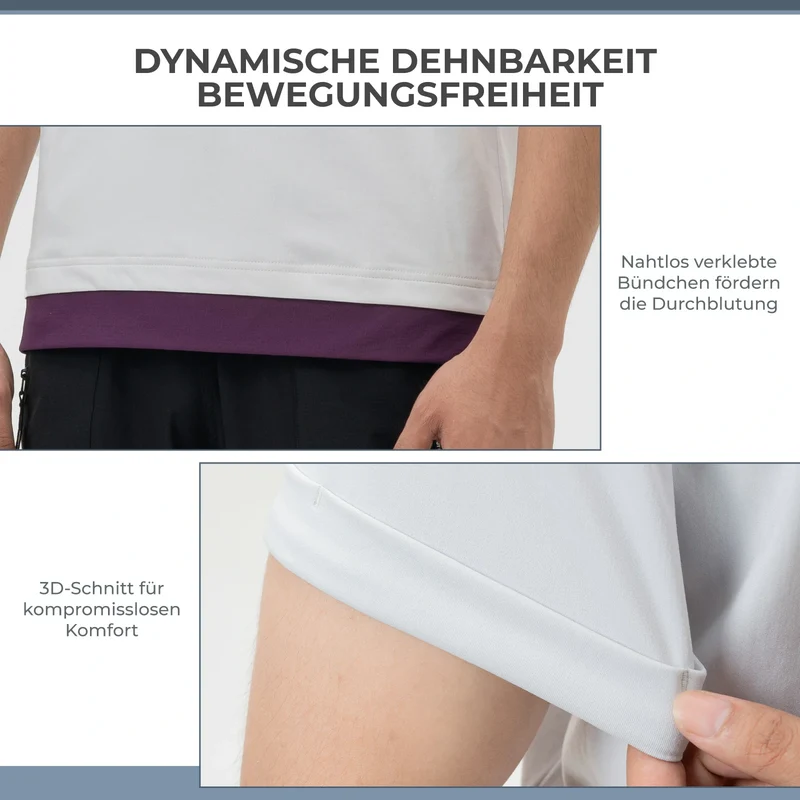 Mountainbike Radtrikot Kurzarm Herren mit Magnet Brusttasche