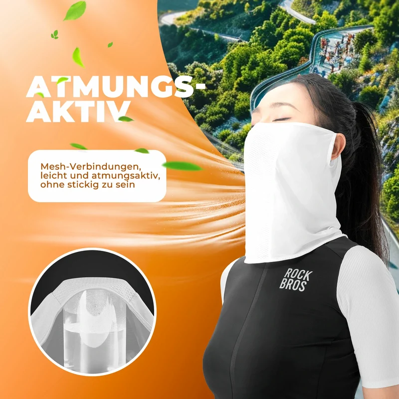 Sommer Halbe Sturmhaube Kühlung Schlauchtuch Multifunktionstuch