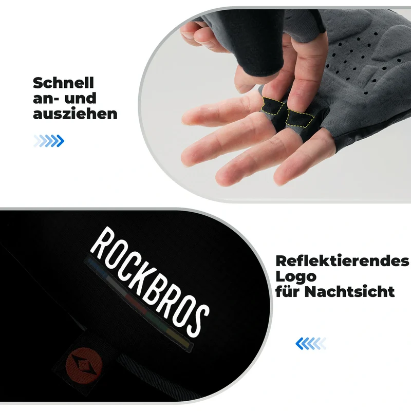ROAD TO SKY Fahrradhandschuhe Halbfinger - TLS005