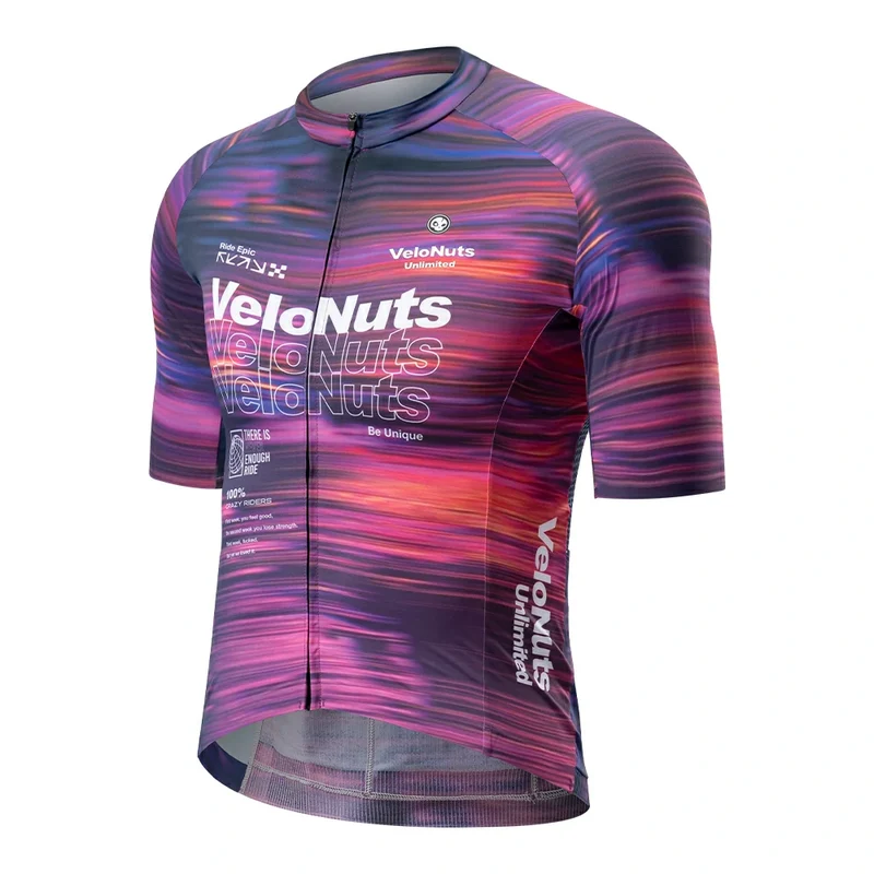 Velonuts Extra Short Herren Radtrikot Kurzarm Lila