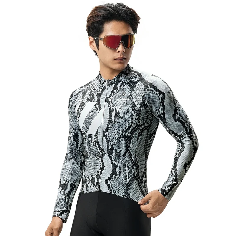 Velonuts SORA SERIES Herren Radtrikot Langarm „Drachenhaut“