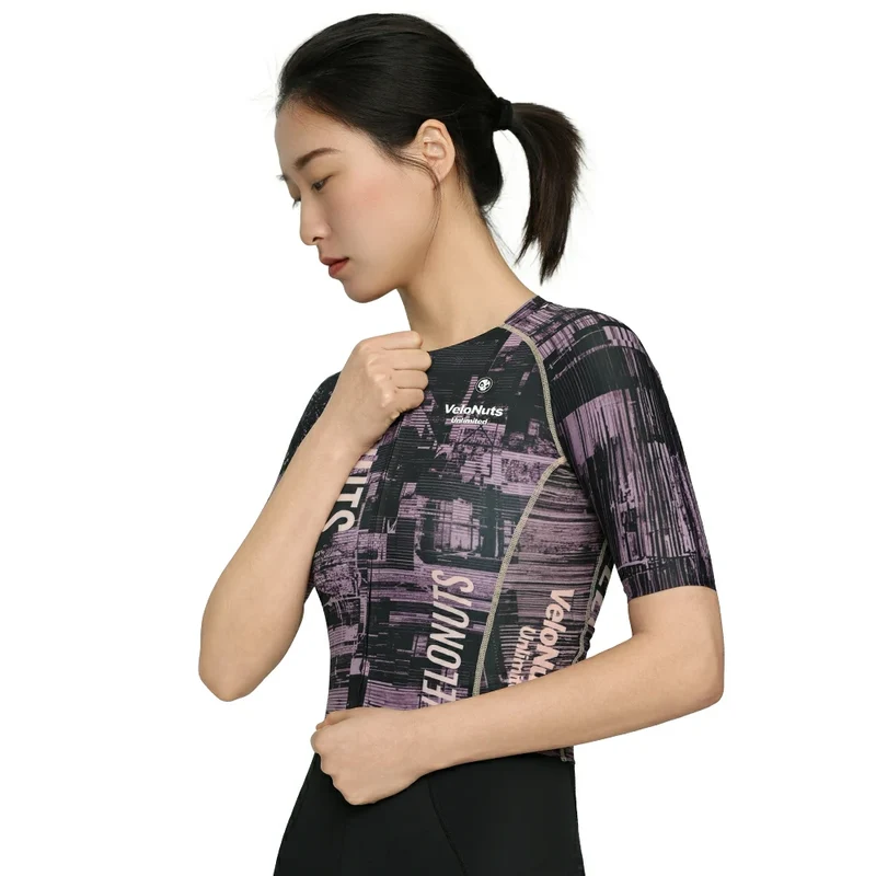 Velonuts Ultra Short Damen Radtrikot Kurzarm Lila