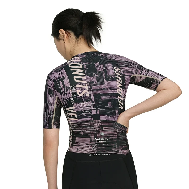Velonuts Ultra Short Damen Radtrikot Kurzarm Lila