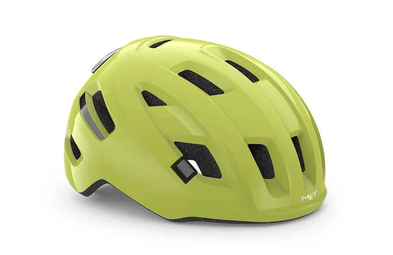 Met E-Mob Mips Lime Glossy