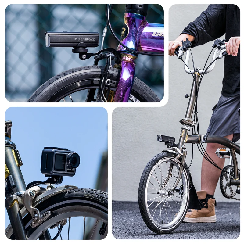 Fahrradlicht-Halterung für Vordergabel, für Falträder, Brompton Fahrradzubehör