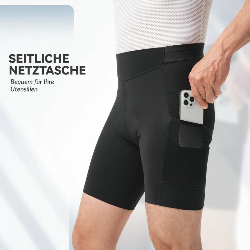 ROAD TO SKY Herren Gepolsterte Radlerhose Herren Sommer
