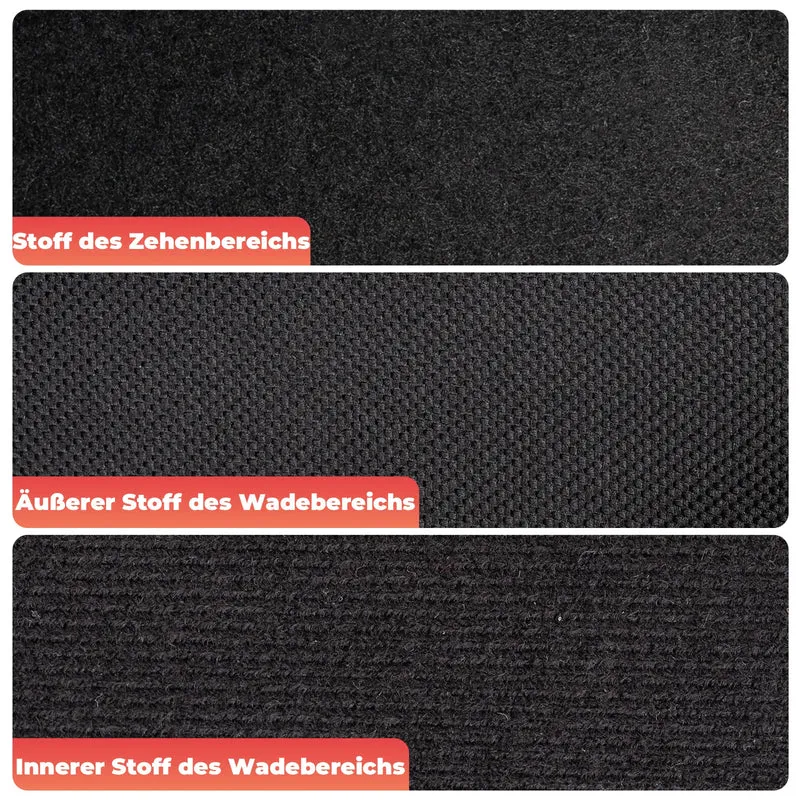 Zehenwärmer Wiederverwendbar, Winddichte Beinschutz Winter Zehenwärmer mit Knöchelschutz