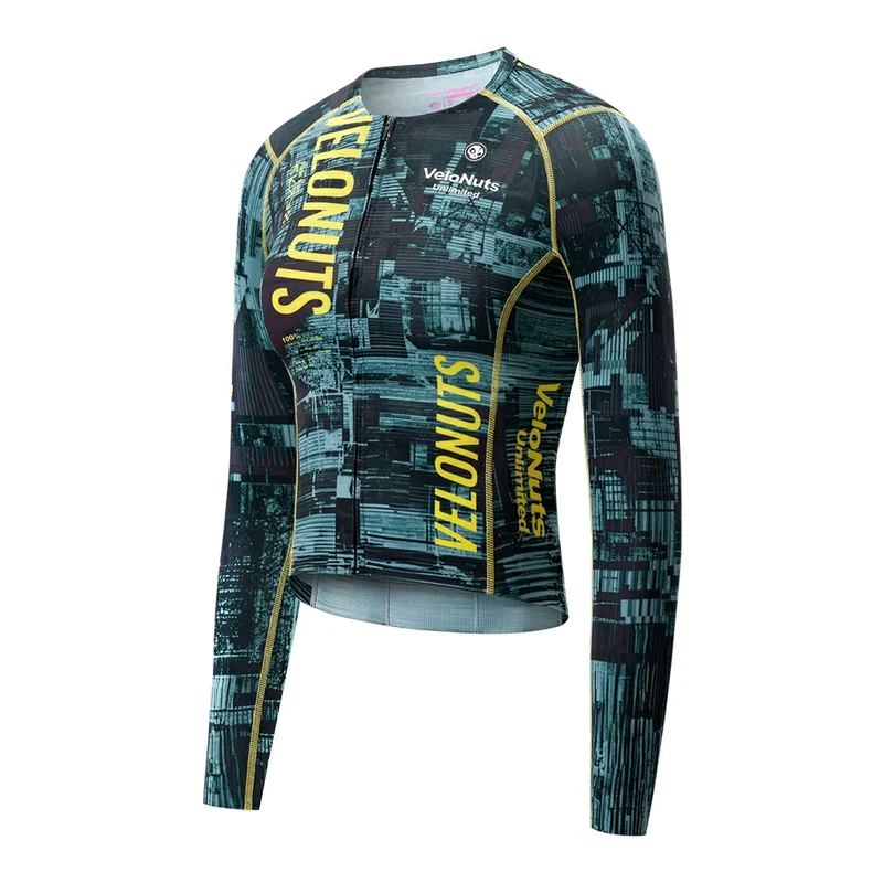 Velonuts Ultra Short Damen Radtrikot Langarm Grün