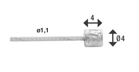 XLC Schaltinnenzug Ø 1,1 x 2000 mm