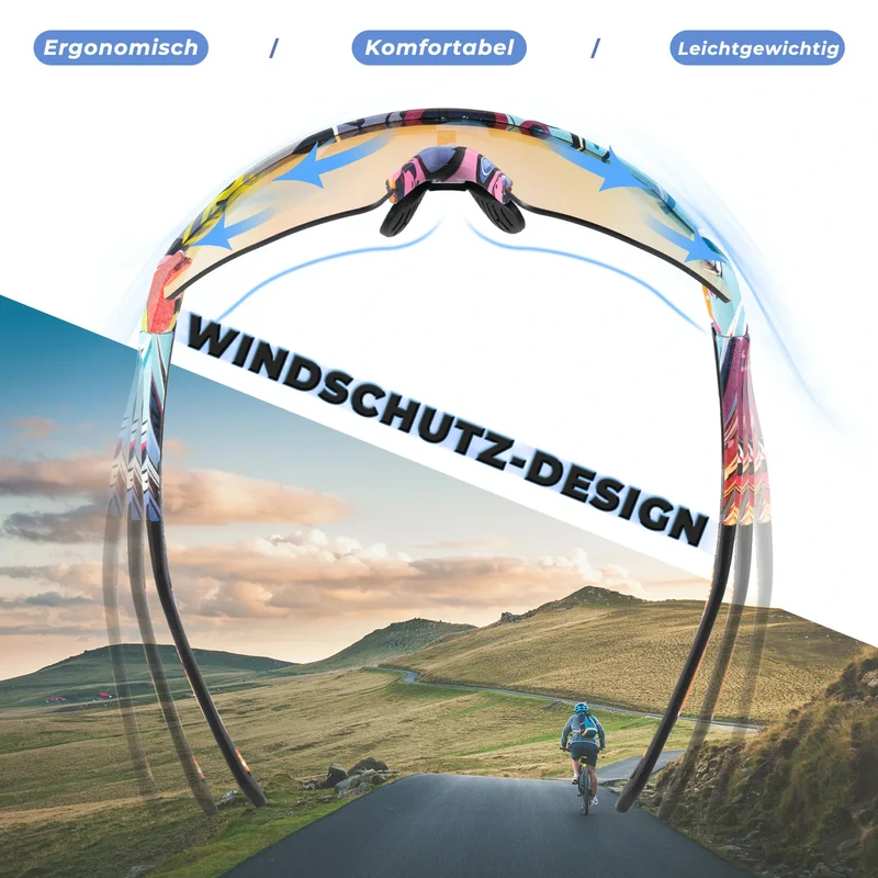 Fahrradbrille UV 400 Photochromatisch