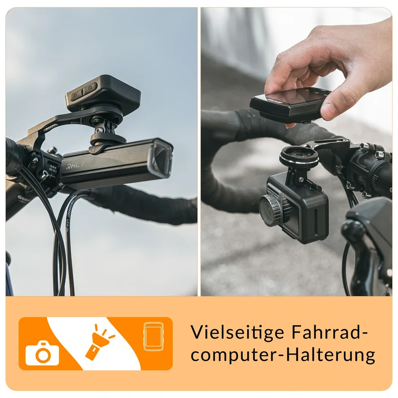 Fahrradcomputer Halterung für 31,8 mm Lenker, Garmin und Bryton