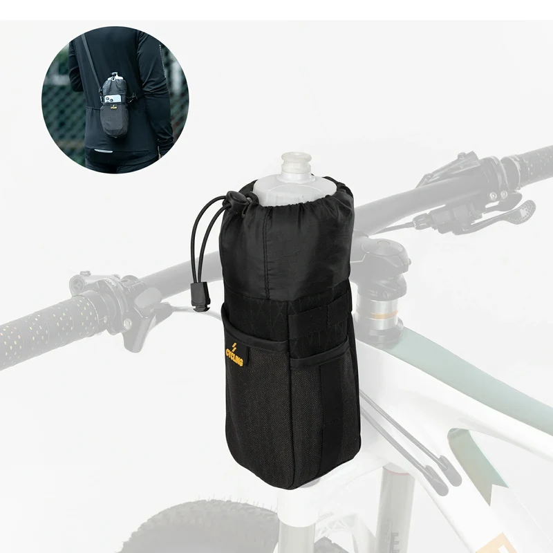 1L Isolier-Feedbag fürs Bikepacking – Trinkflaschenhalter & Provianttasche inkl. Schultergurt