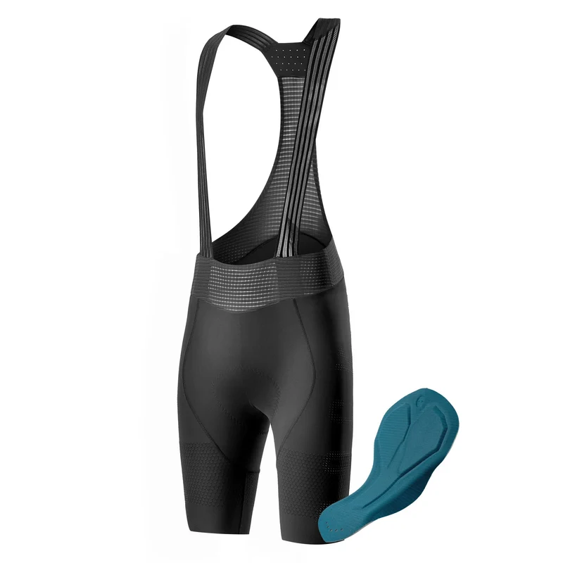 Trägerhose Fahrrad Herren mit Elastisch 4D Ergonomisches Sitzpolster