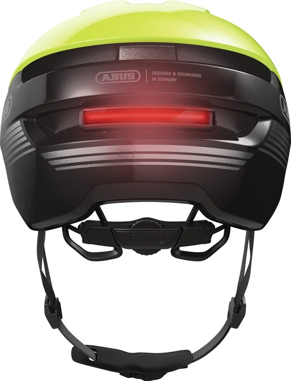 Abus Purl-Y Ace Signal Yellow E-Bike Helm LED