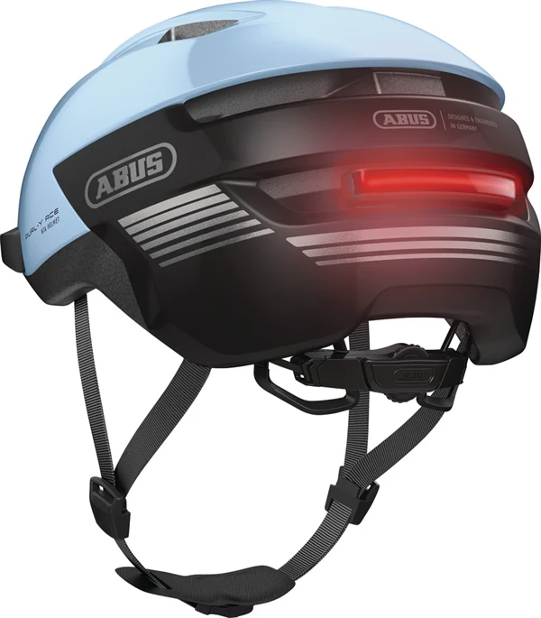 Abus Purl-Y Ace Iced Blue E-Bike Helm LED