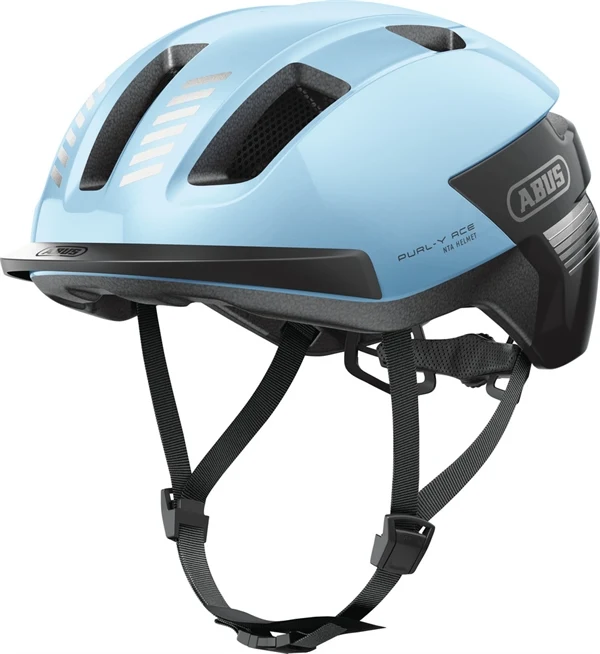 Abus Purl-Y Ace Iced Blue E-Bike Helm LED