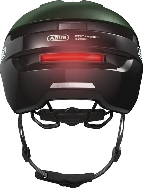Abus Purl-Y Ace Moss Green E-Bike Helm LED