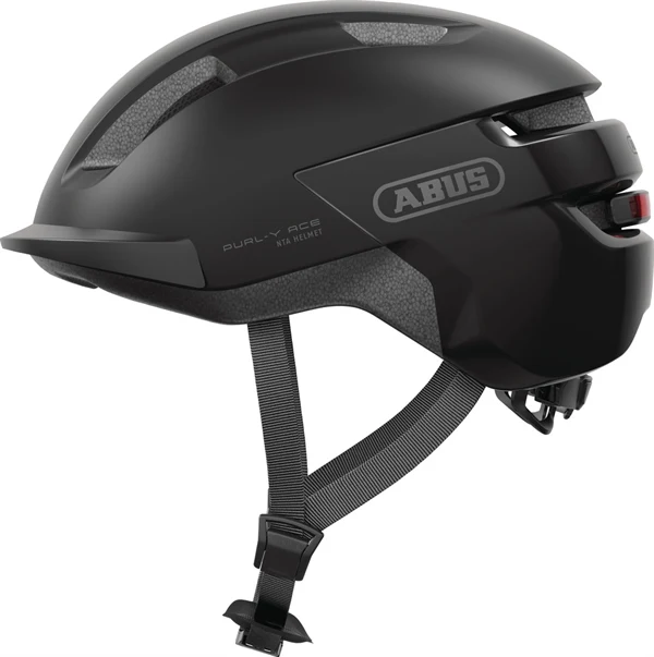 Abus Purl-Y Ace Velvet Black E-Bike Helm LED