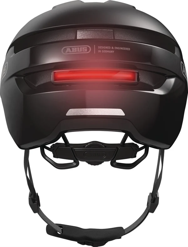 Abus Purl-Y Ace Velvet Black E-Bike Helm LED