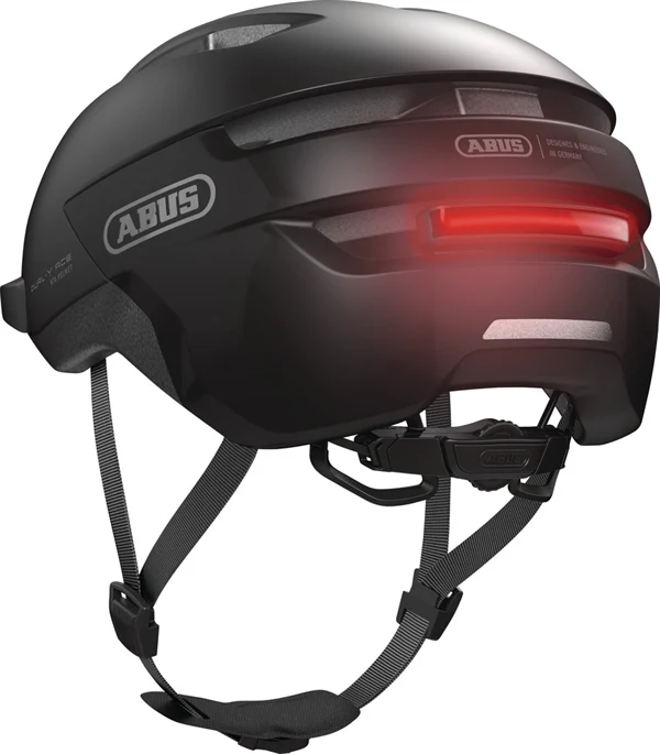 Abus Purl-Y Ace Velvet Black E-Bike Helm LED