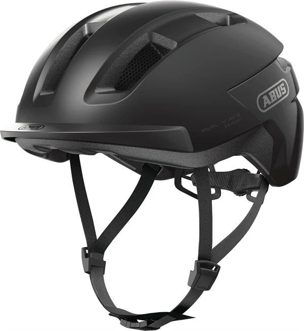 Abus Purl-Y Ace Velvet Black E-Bike Helm LED