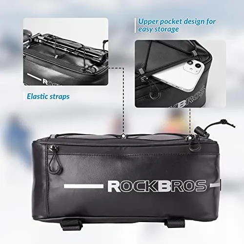 Fahrrad Gepäckträgertasche Reflektierend 5,2L-8L mit Regenschutz