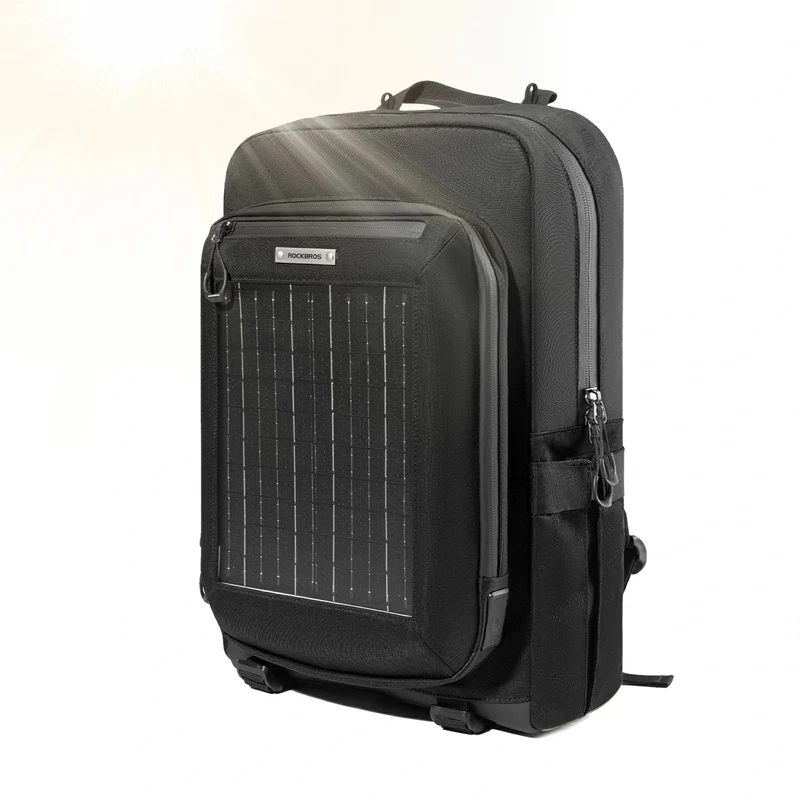 Solarrucksack Solar Rucksack 20L mit Flexiblem Abnehmbarem 10V 14W