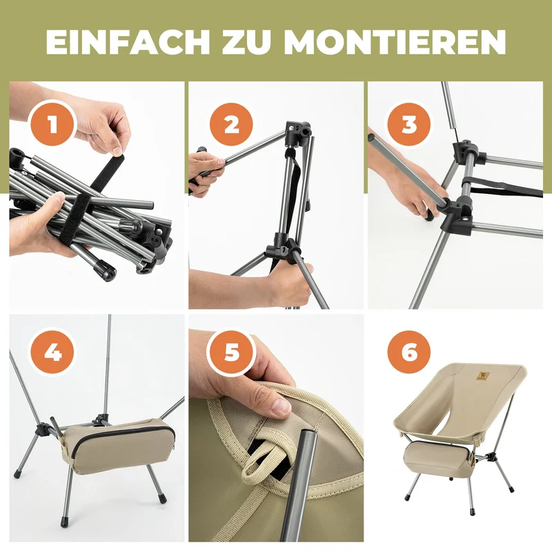Qunature Faltbarer Campingstuhl