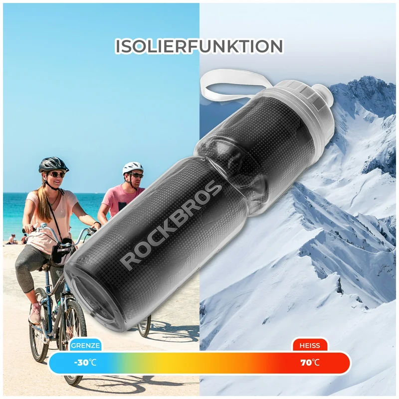 Fahrrad Trinkflasche 670ML Drückbare