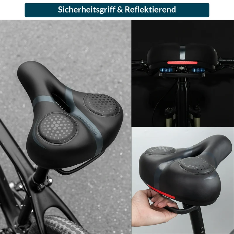 Fahrradsattel mit Memory-Foam, Bequem & Druckentlastend