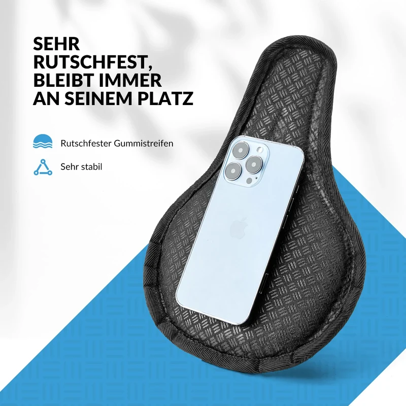 Sattelbezug Fahrrad, weicher Gelüberzug Sattelschutz für Fahrradsitz (26,5 x 18,5 cm)