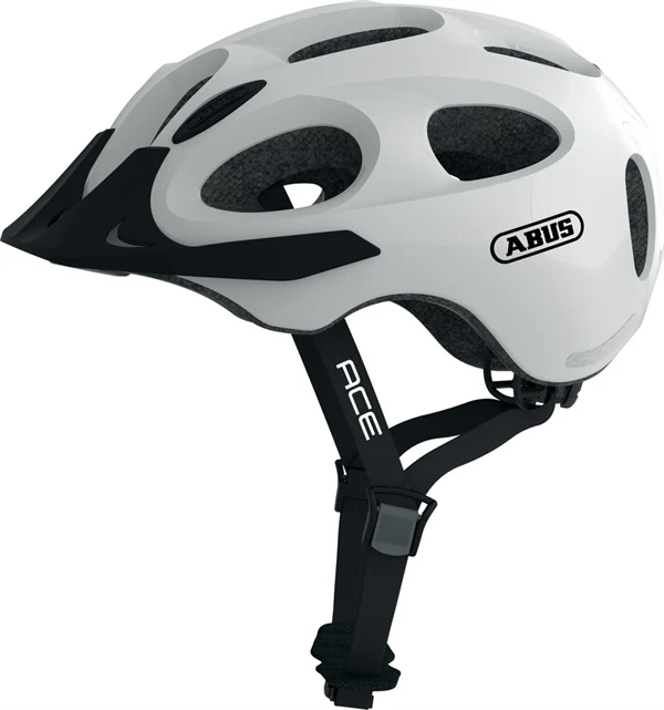 Abus Youn-I Ace Pearl White LED Rücklicht